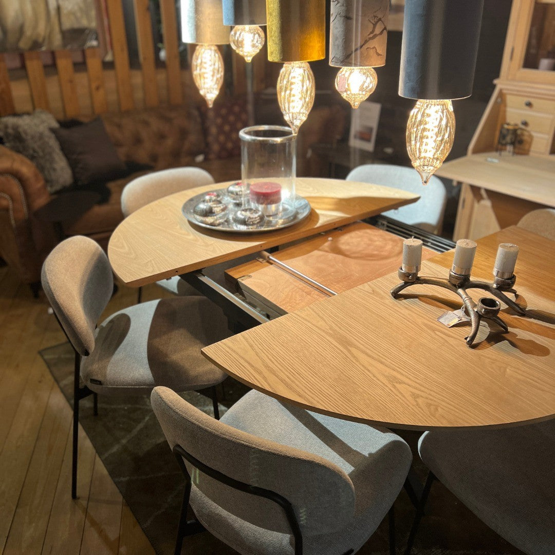 Eettafel Dunes uitschuifbaar met verlengstukken