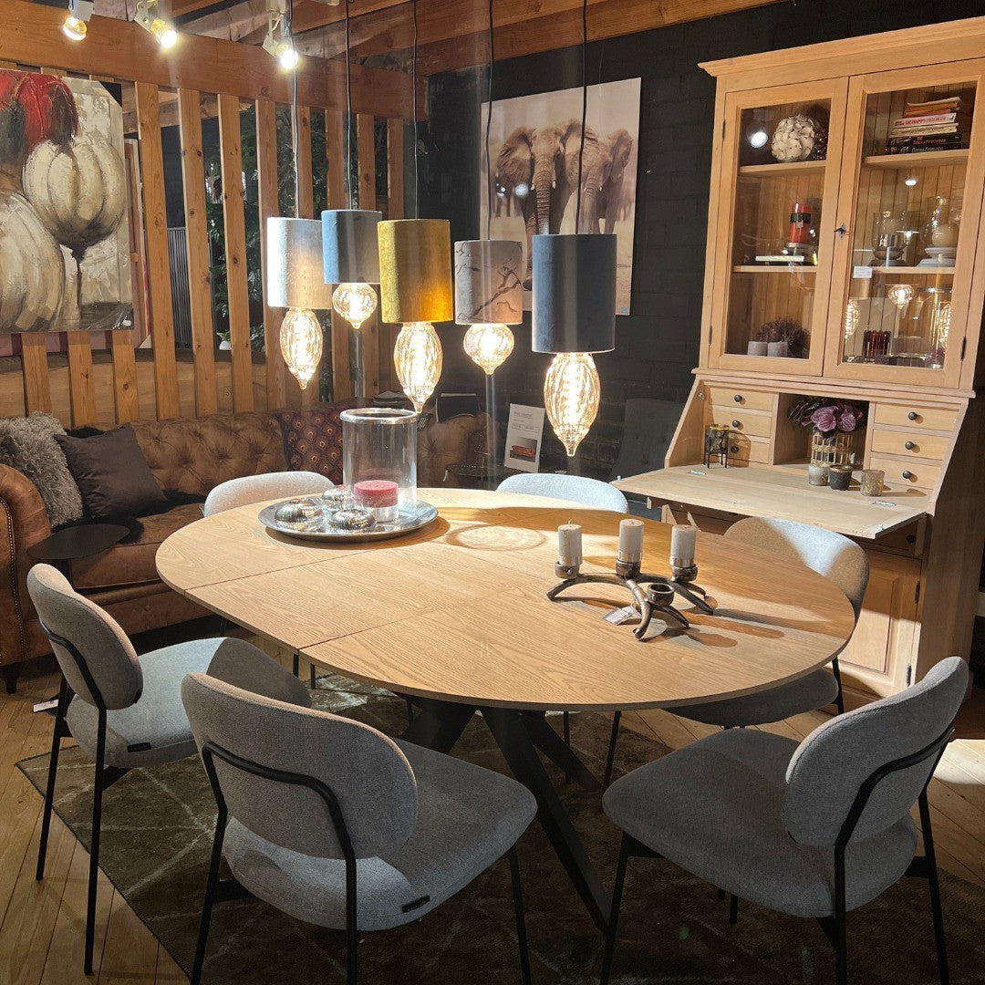 Eettafel Dunes uitschuifbaar met verlengstukken