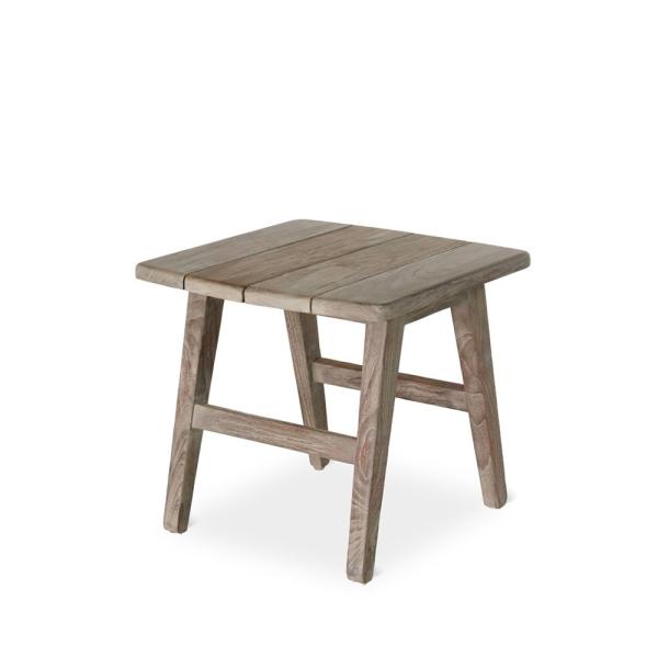 Outdoor bijzettafel Naomi - zwart of grijze teak