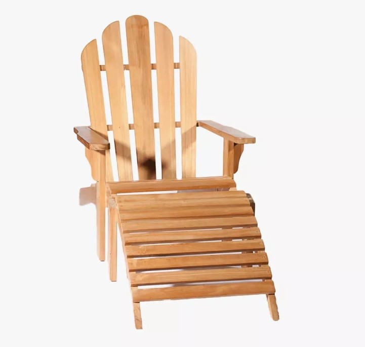 Ligzetel Beerchair massief teakhout