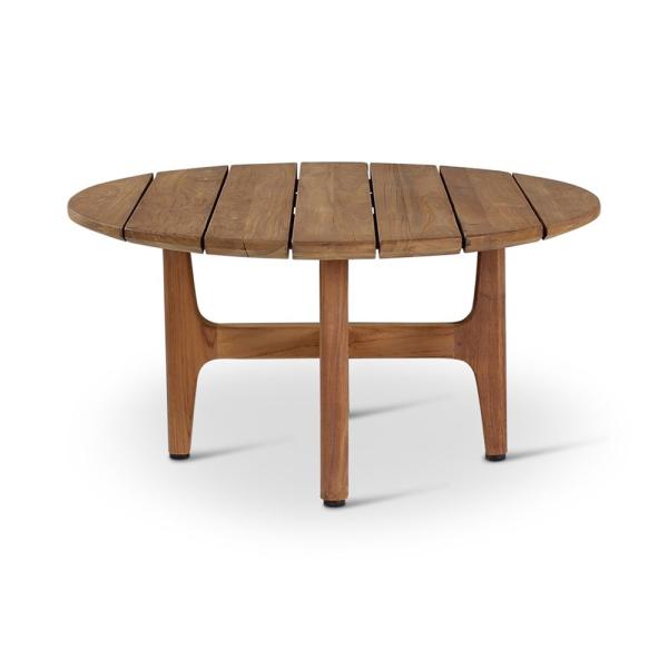 Outdoor salontafel Elisa rond- naturel teak