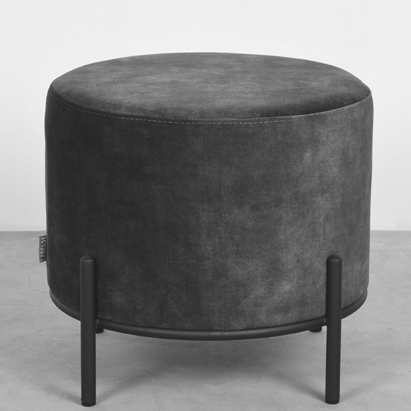 poef Troy L rond velour