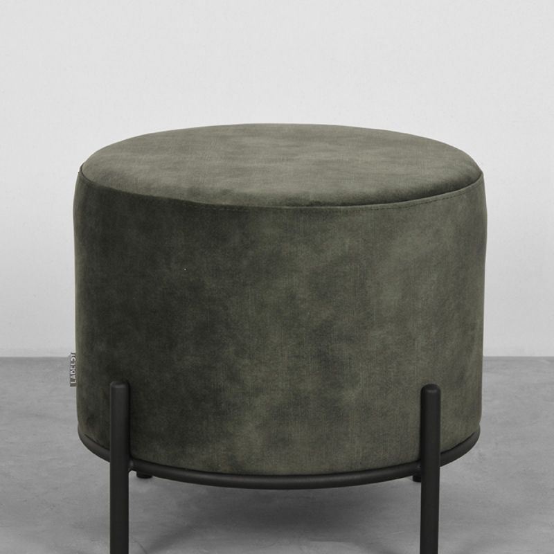 poef Troy L rond velour