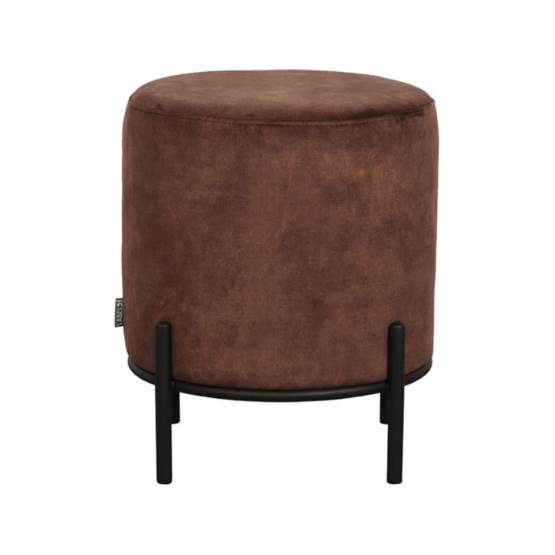 poef Troy M rond velour