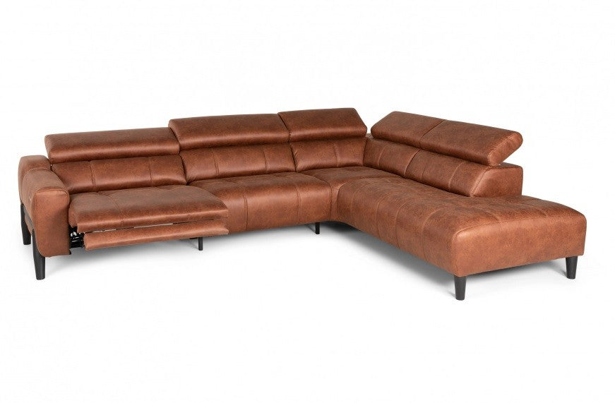 Salonset Allure : 3-zit met relax rechts + ottomane links
