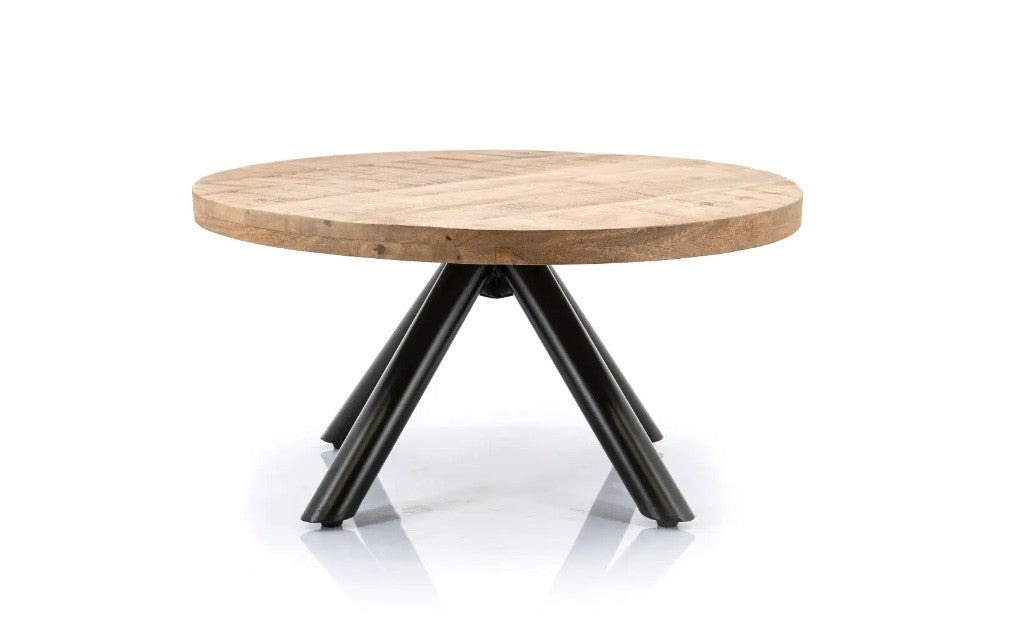 Salontafel Otto mangohout/metalen poten - ELEO