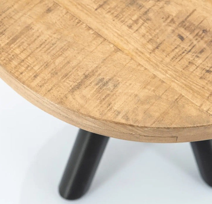 Salontafel Otto mangohout/metalen poten