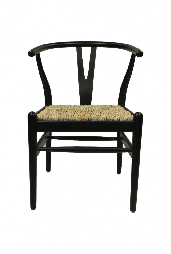 Stoel Delilah Wishbone zwart