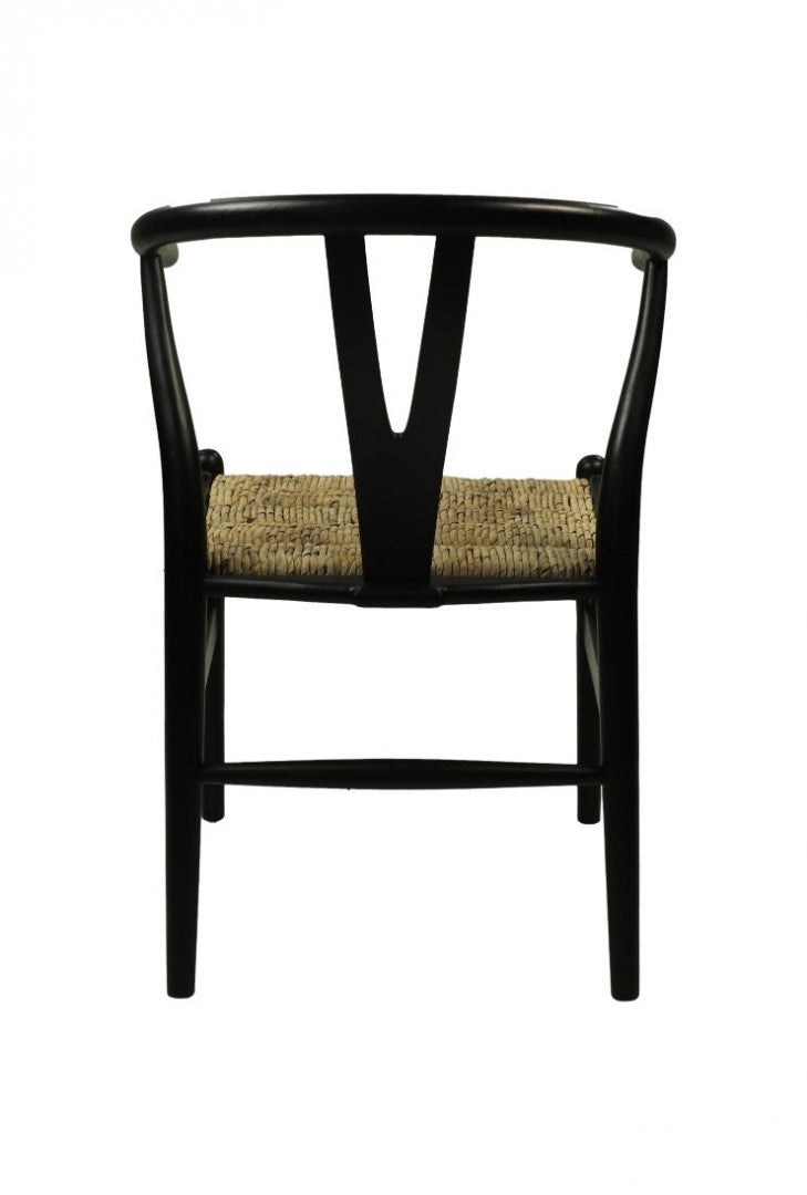 Stoel Delilah Wishbone zwart