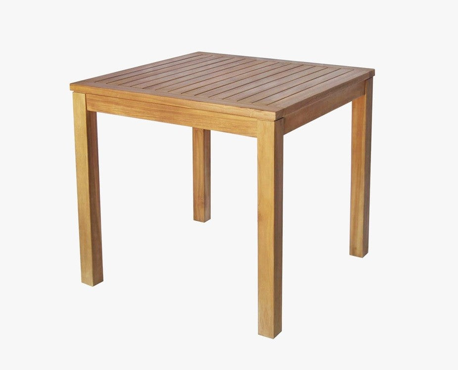 tuintafel Rosselini in massief plantage teakhout - vierkantig