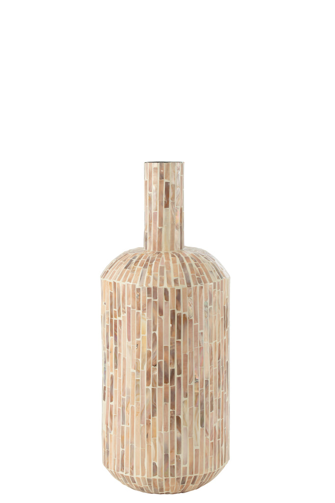 Vase Nuye Drop Coquillages/Papier Beige - J-LINE