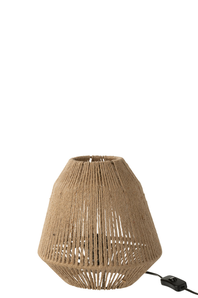 Lampe de table Tina en jute beige - J-LINE