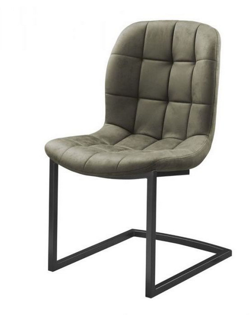 Stoel Savannah zwart - Stof Soft Groen - RVD