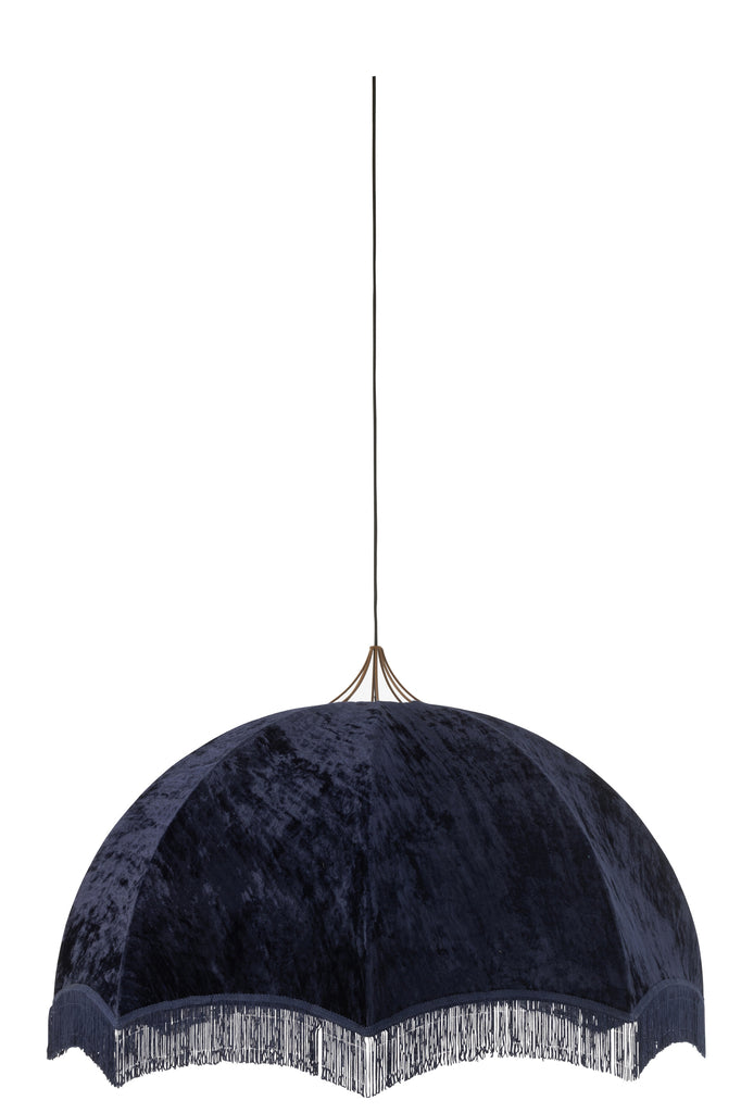 Hanglamp Fluweel/Katoen Paars - J-LINE