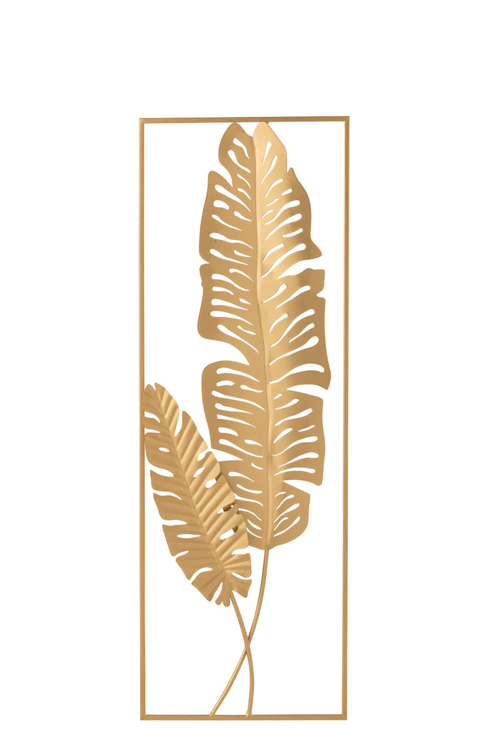 Wanddecoratie Blad Metaal - J-LINE