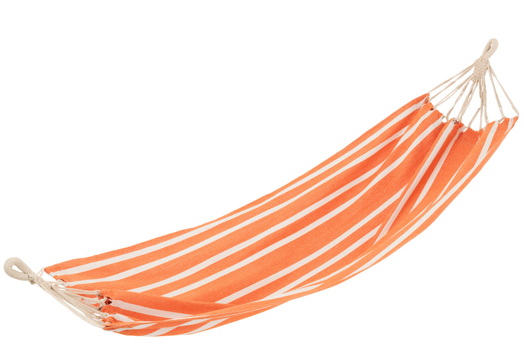Hangmat Strepen oranje/wit- J-LINE