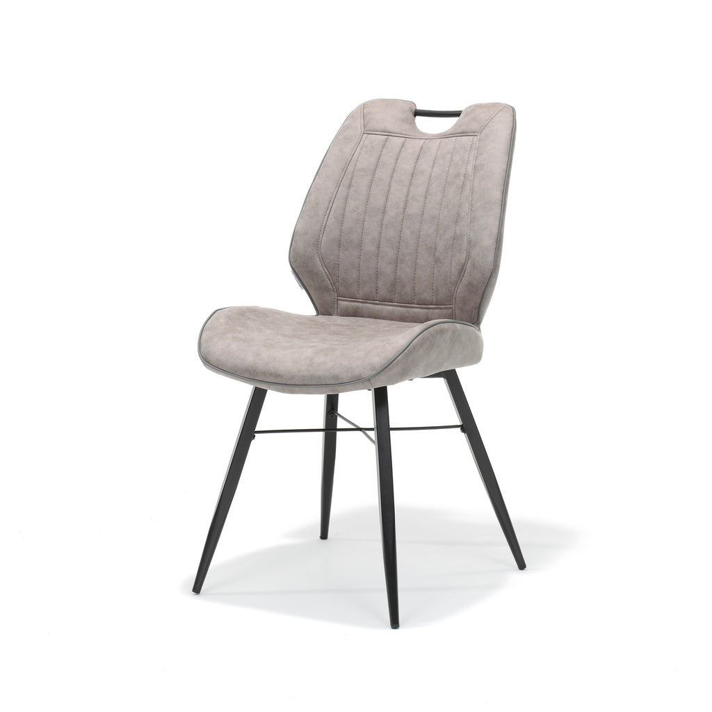 Stoel Quattro zwart stof Soft Pebble - RVD