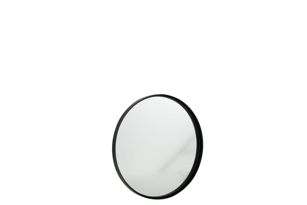 Spiegel Rand Metaal/Glas Zwart S - J-LINE