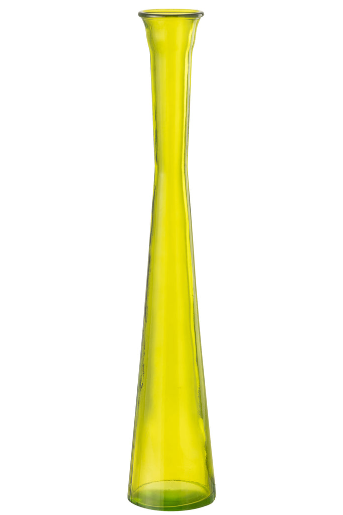 Vase Tube Verre Jaune - J-LINE