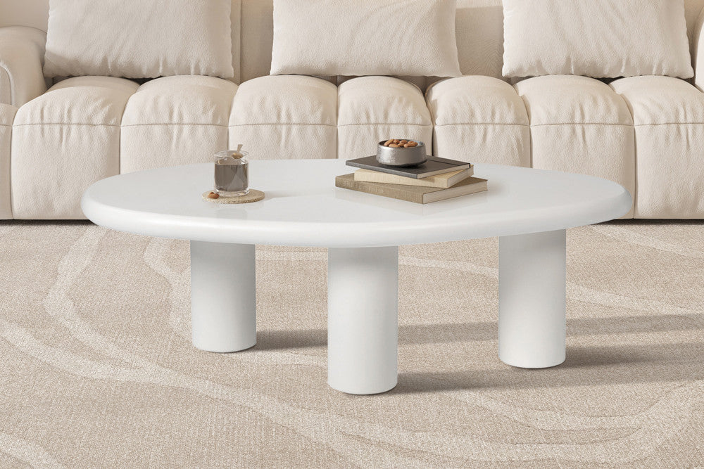 Salontafel 'Tavira' 120 cm Cement Wit - RS