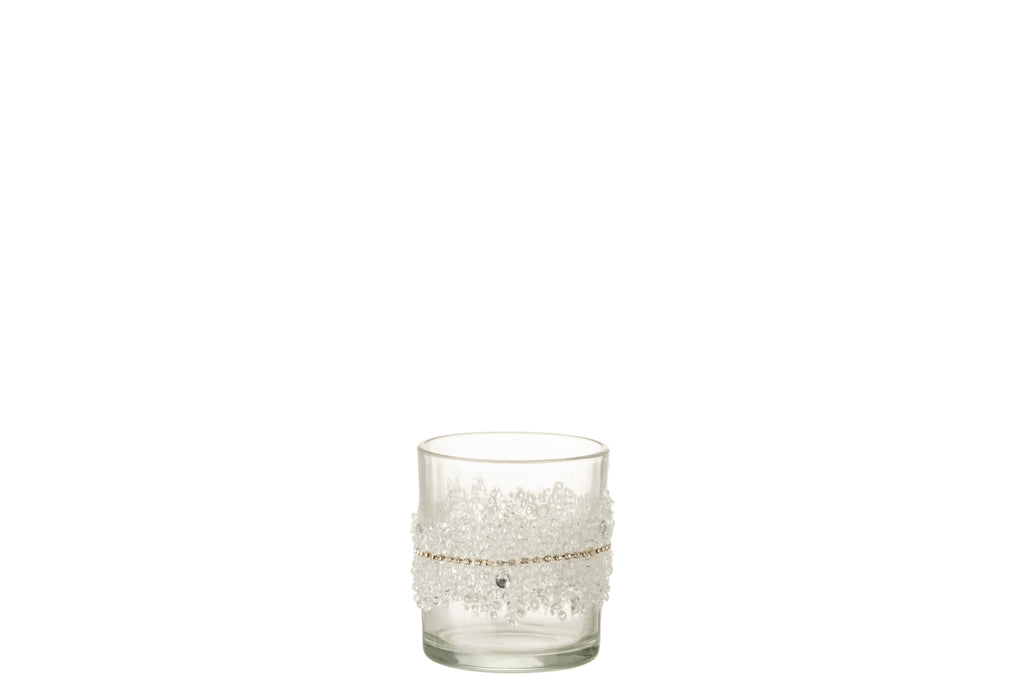 Theelichthouder Glas Helder S - J-LINE