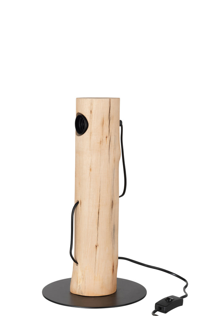 Lampe de table en bois Silas Berangan - J-LINE