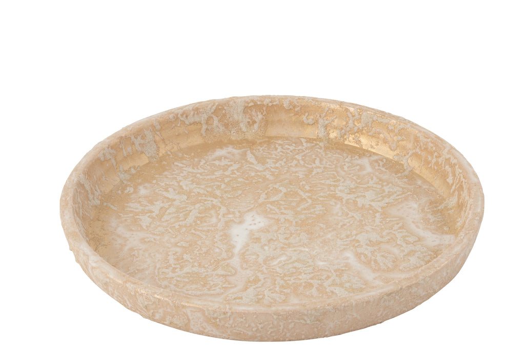 Schaal Terra Rosé Goudkleurig - J-LINE