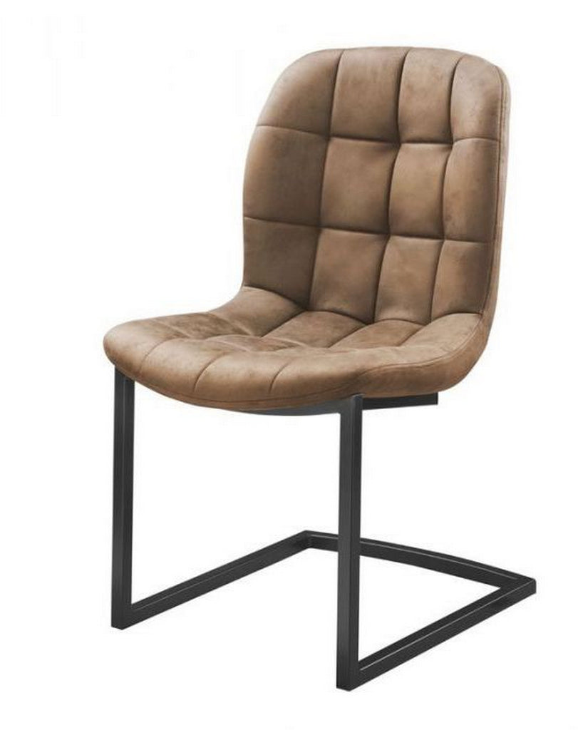 Stoel Savannah zwart - Stof Soft Cognac - RVD