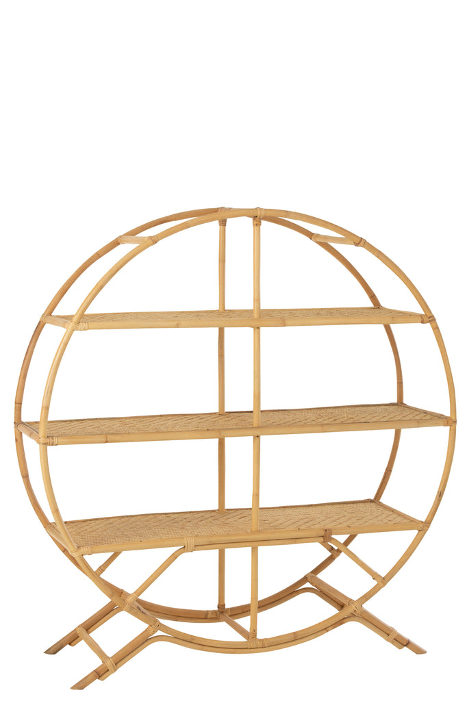 Boekenrek Rotan Natuurlijk - J-LINE