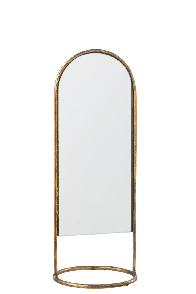 Spiegel op voet Daisy IJzer/Glas - J-LINE