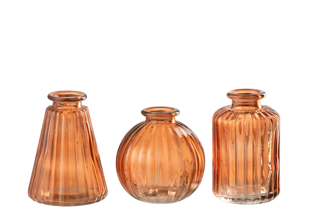 Vaas Tola Glas Oranje S/3 - J-LINE