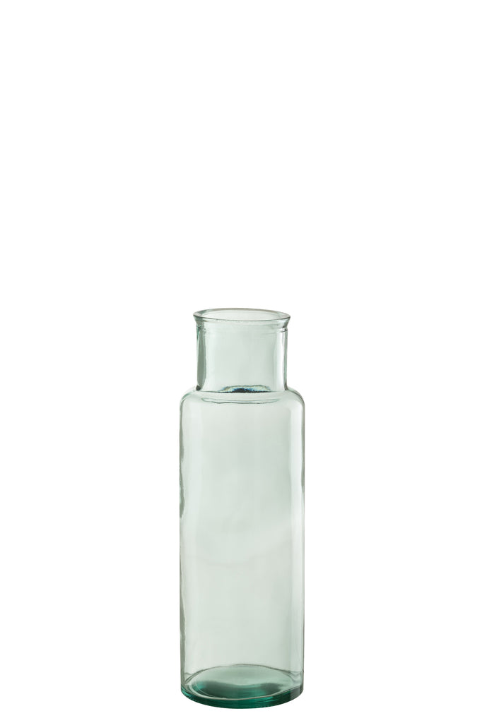 Vaas Cilinder Gerecycled Glas S - J-LINE