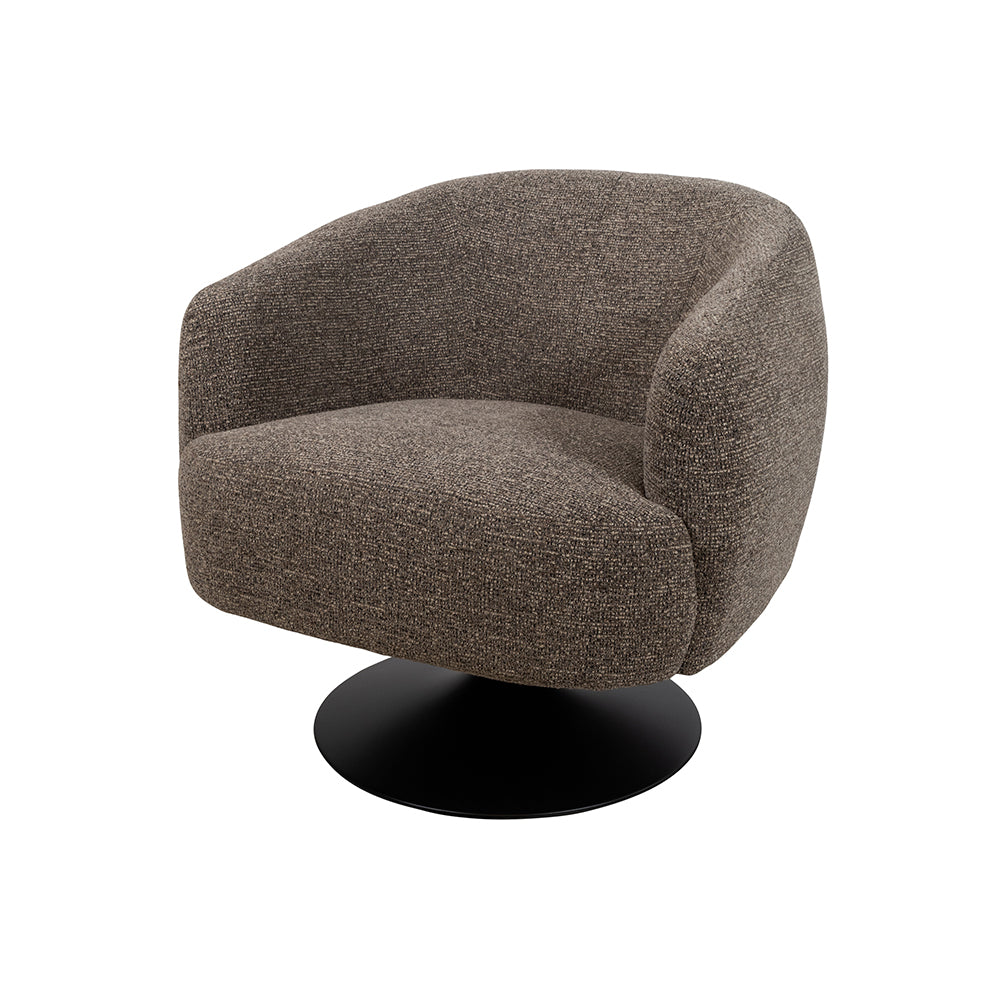 Draaifauteuil Louis bruin - NW