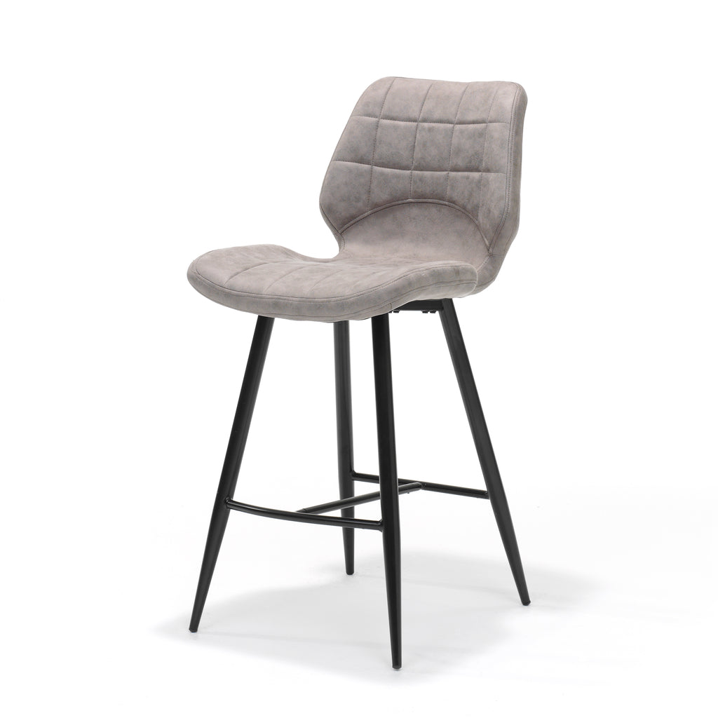 Barkruk Borgo zwart Stof Soft Pebble - RVD