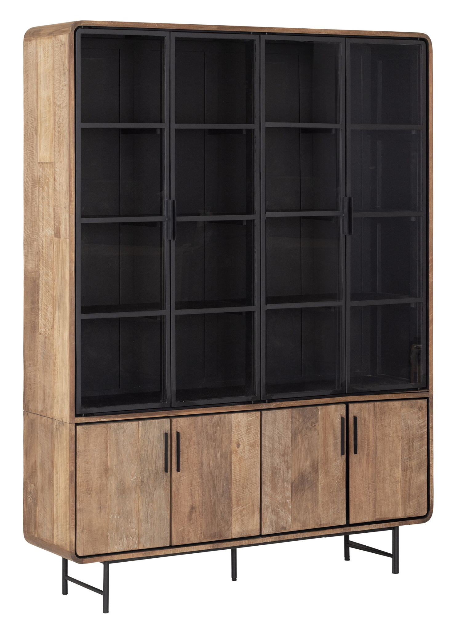 Vitrinekast Evo L, 2x4 deuren - DTP