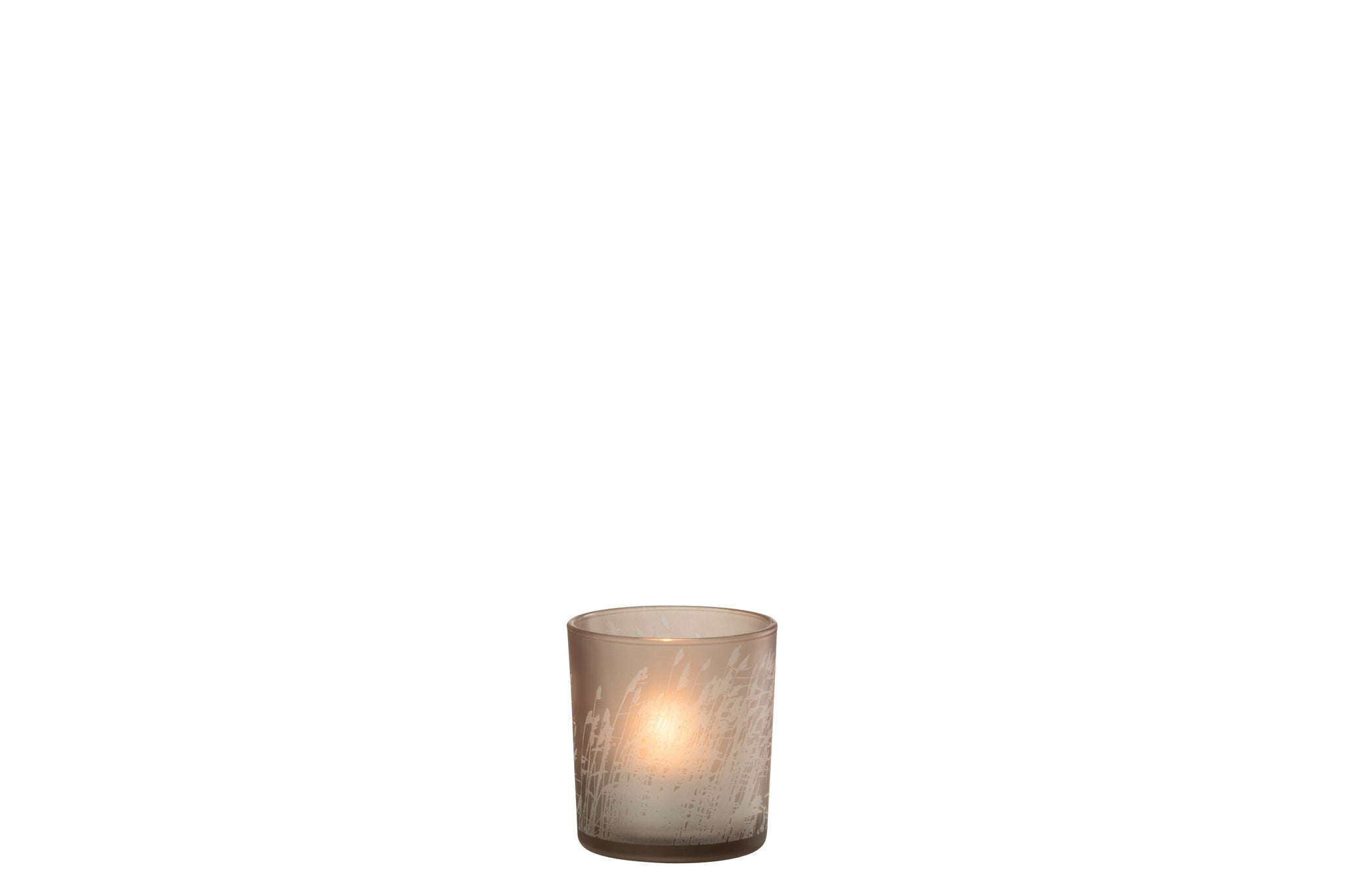 Theelicht Glas Beige S - J-LINE