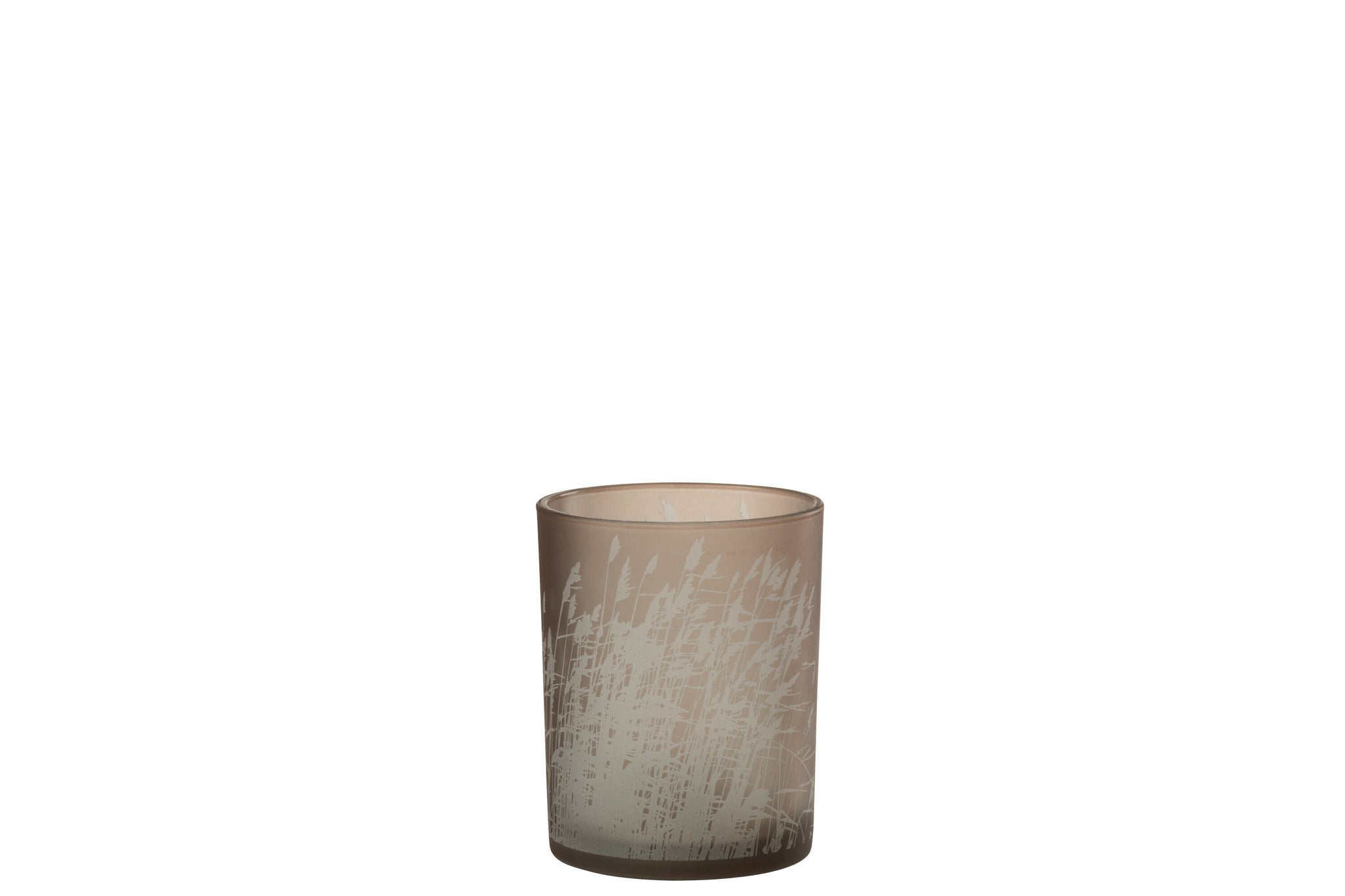 Theelicht Glas Beige M - J-LINE