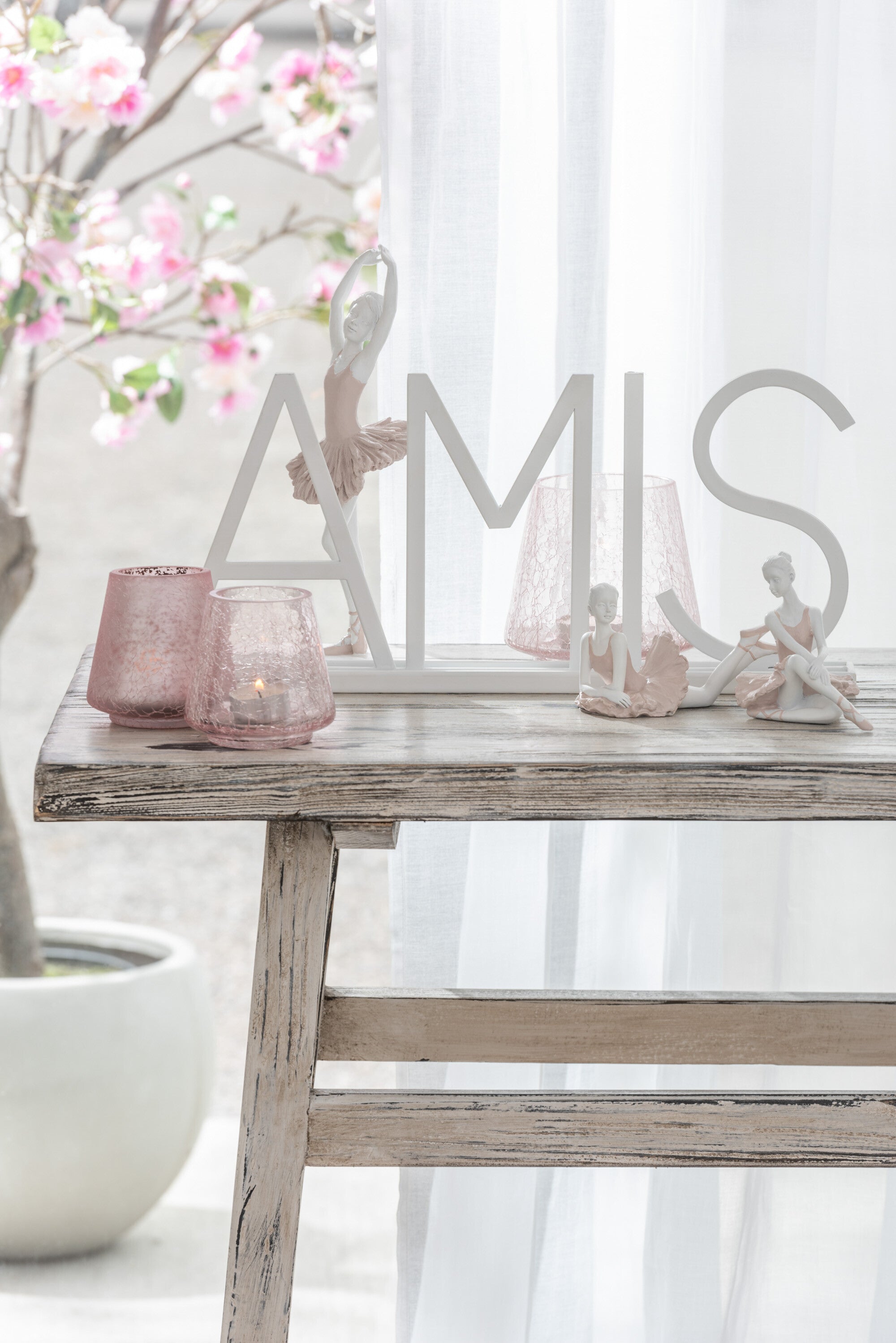 Decoratie Metaal Wit - J-LINE