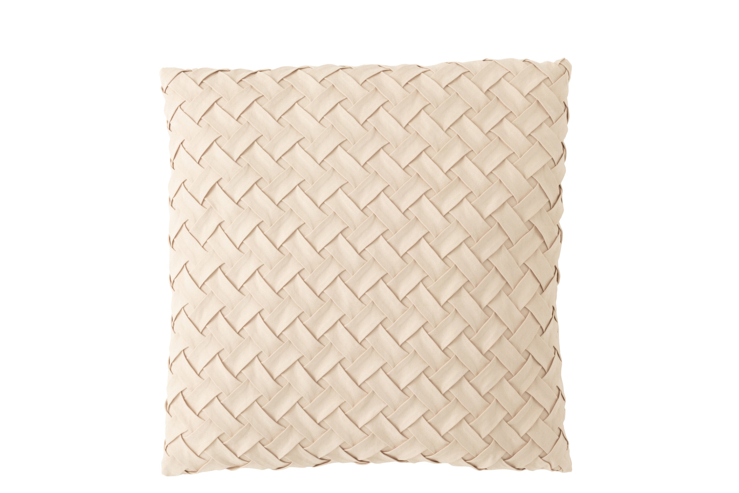 Kussen Geweven Polyester Beige - J-LINE