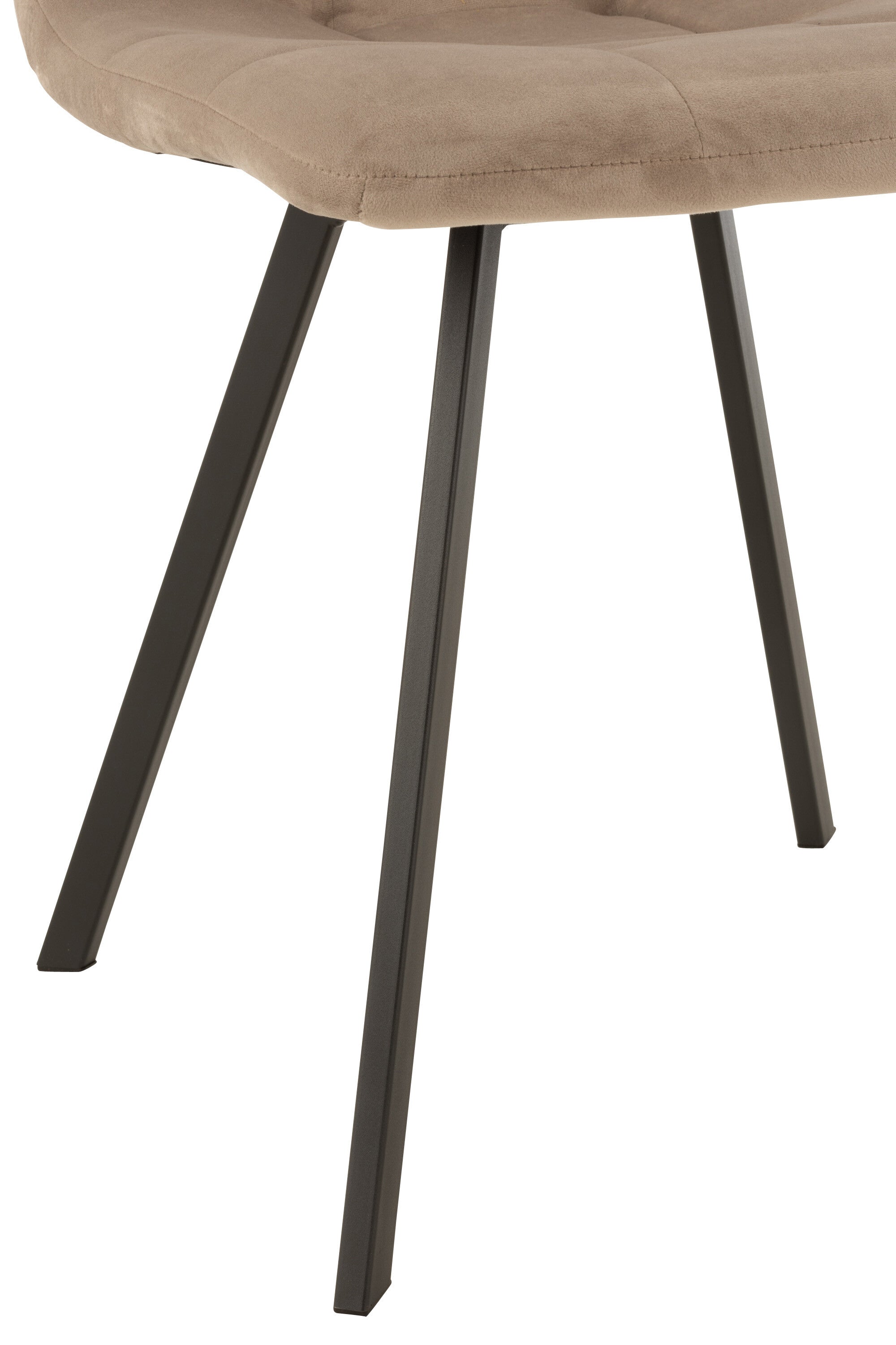 Stoel Morgan Textiel/Metaal Beige - J-LINE