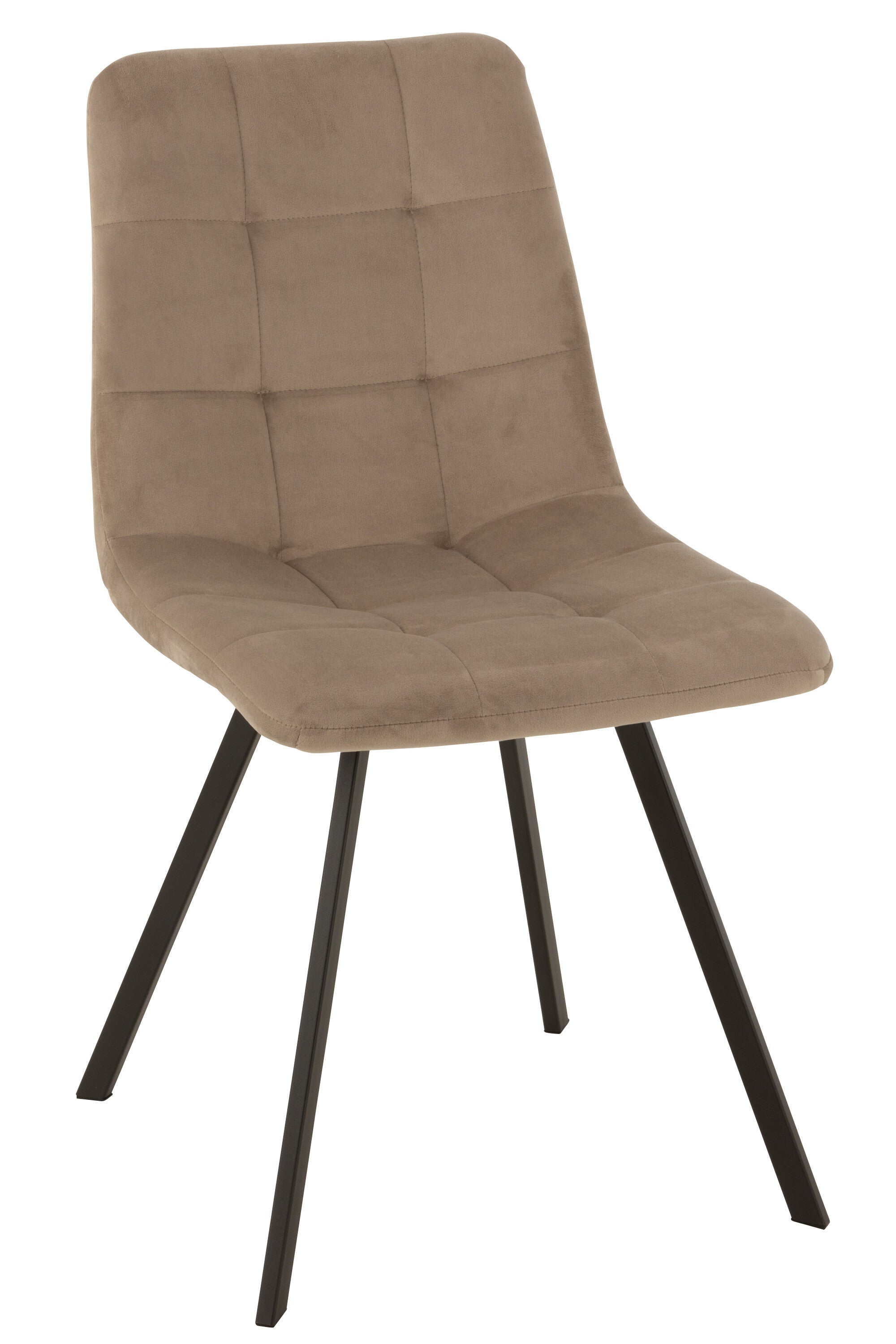 Stoel Morgan Textiel/Metaal Beige - J-LINE