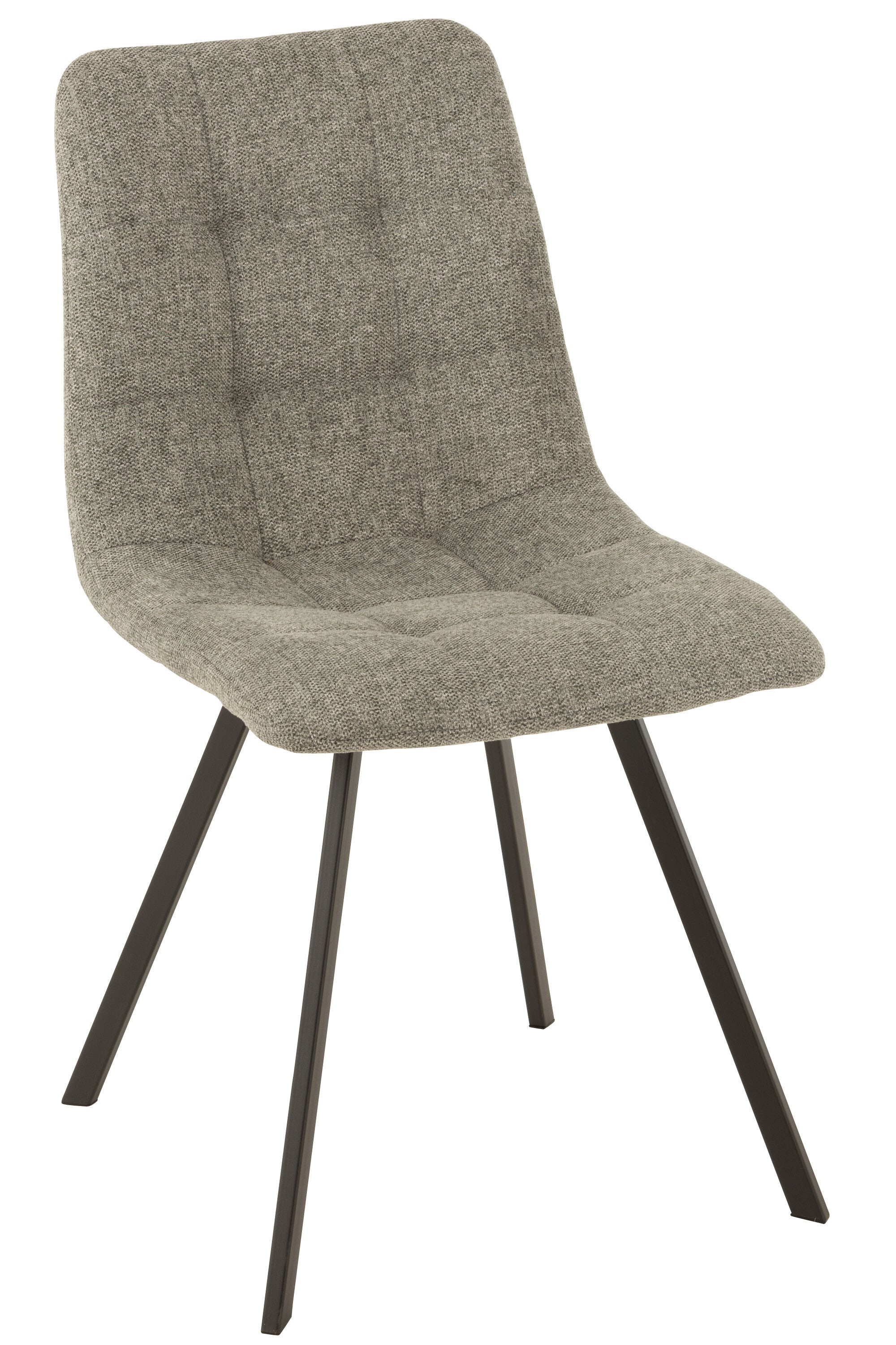 Stoel Babette Textiel/Metaal Grijs - J-LINE