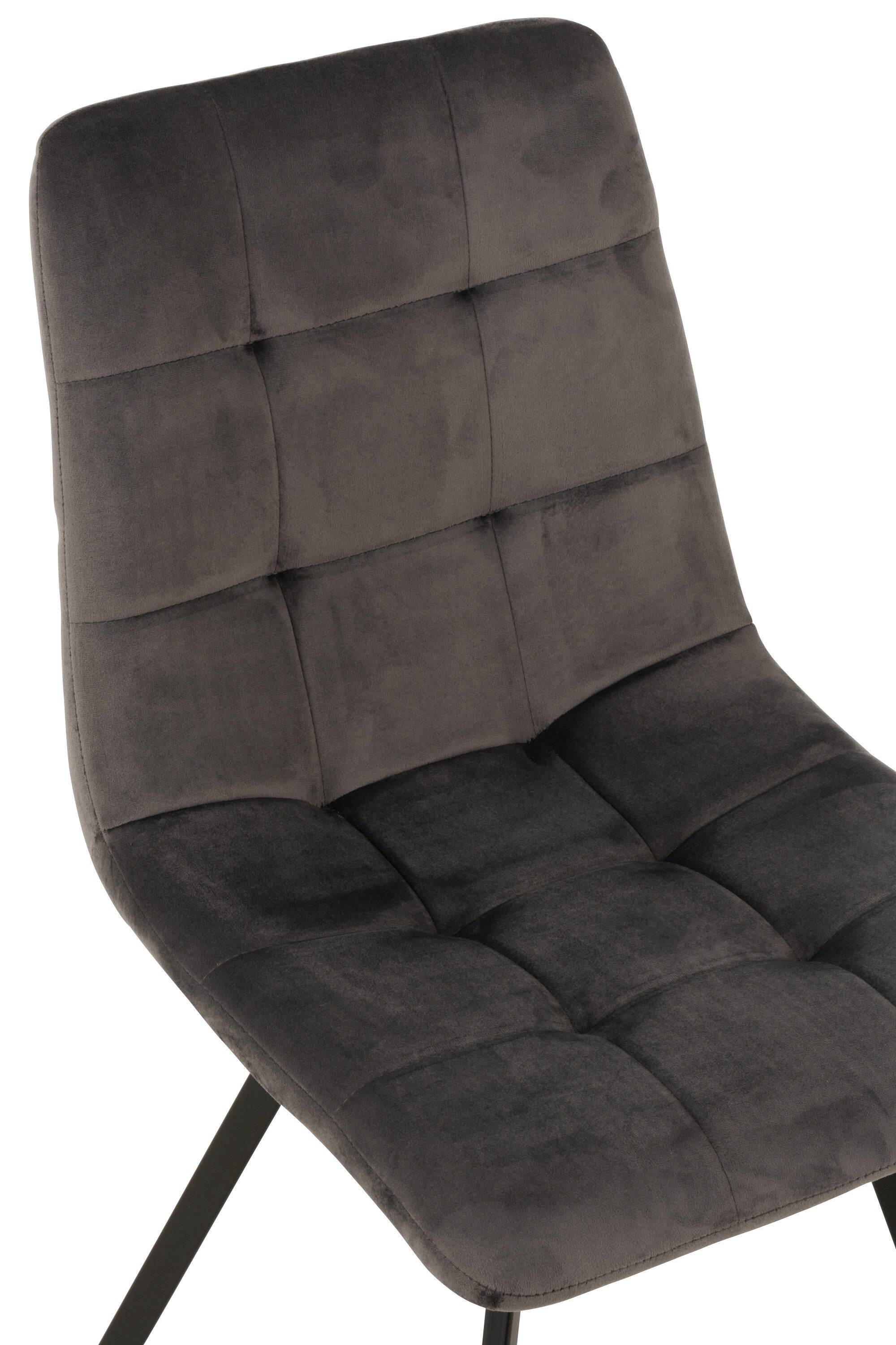 Stoel Morgan Textiel/Metaal Grijs - J-LINE