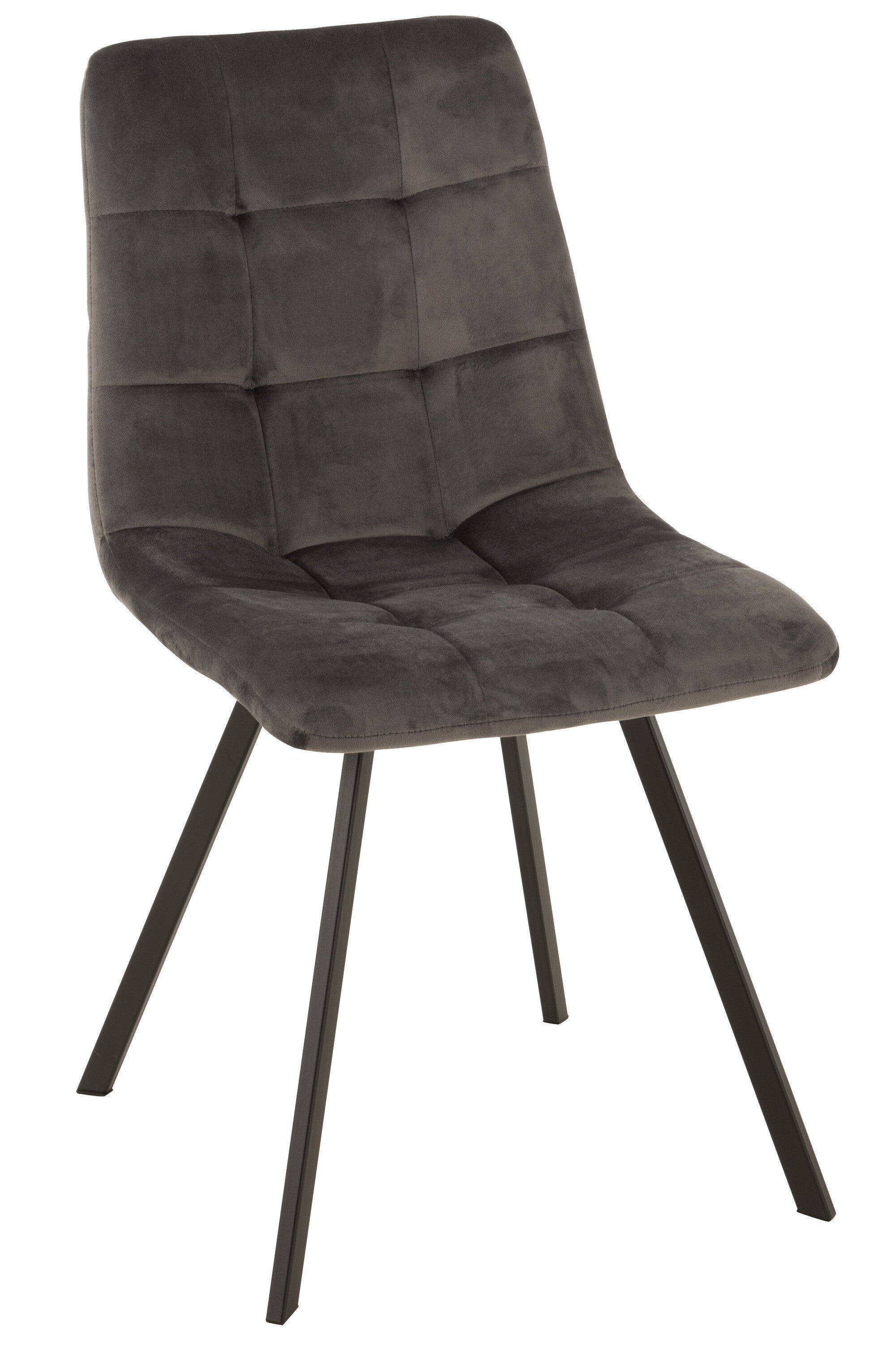 Stoel Morgan Textiel/Metaal Grijs - J-LINE