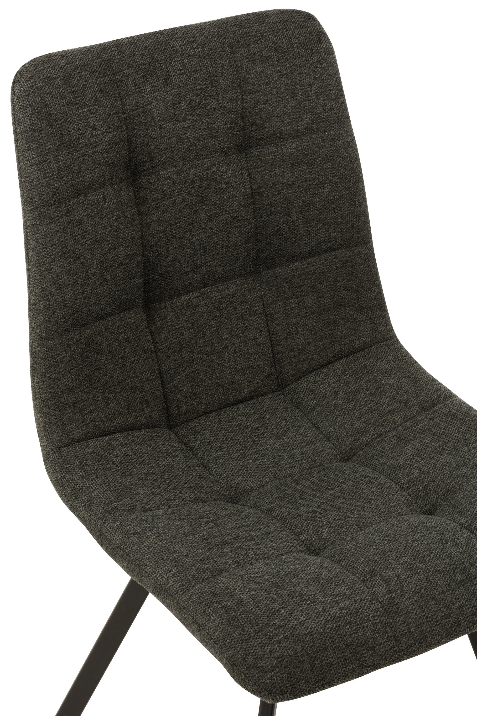 Stoel Babette Textiel/Metaal Donkergrijs - J-LINE