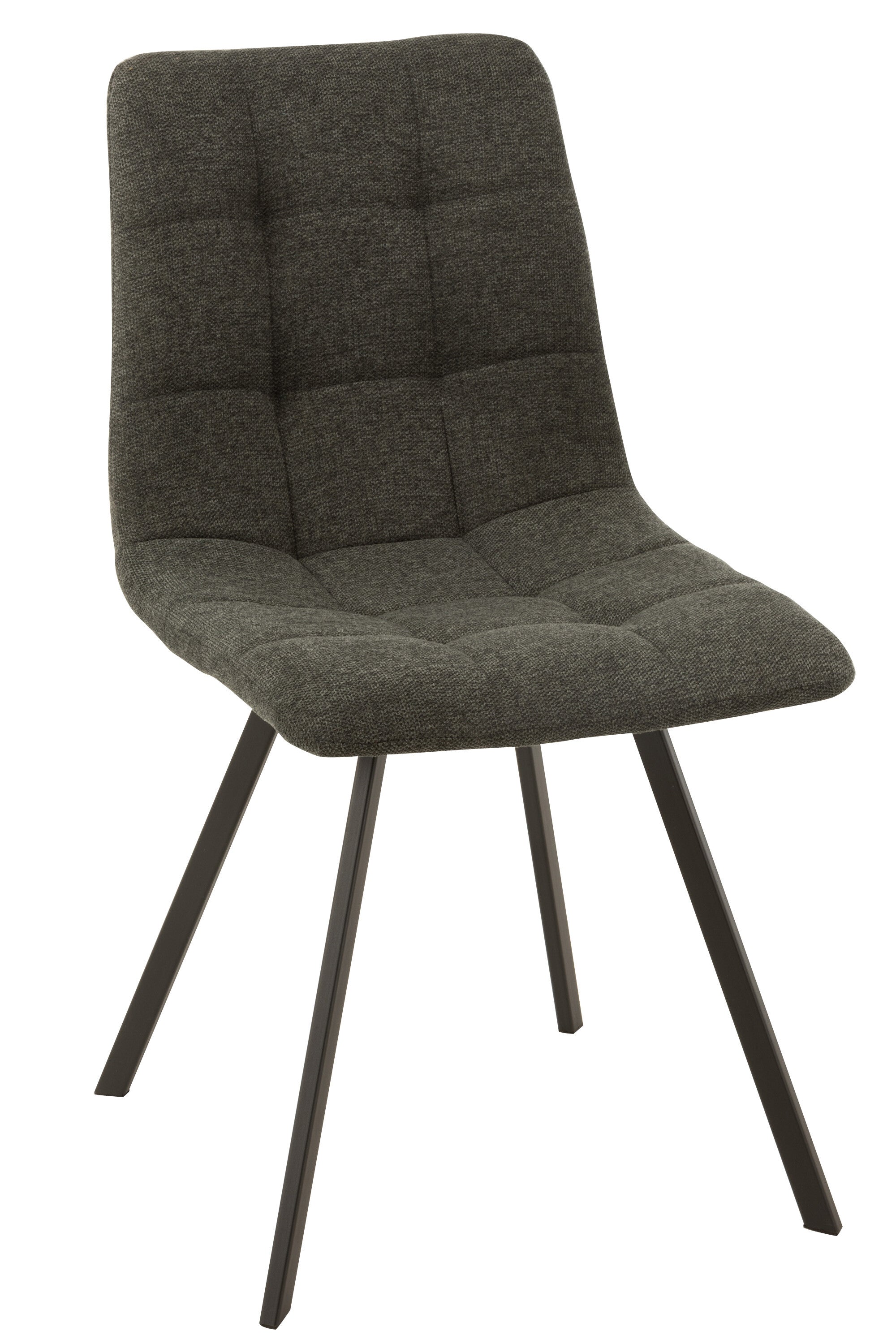 Stoel Babette Textiel/Metaal Donkergrijs - J-LINE