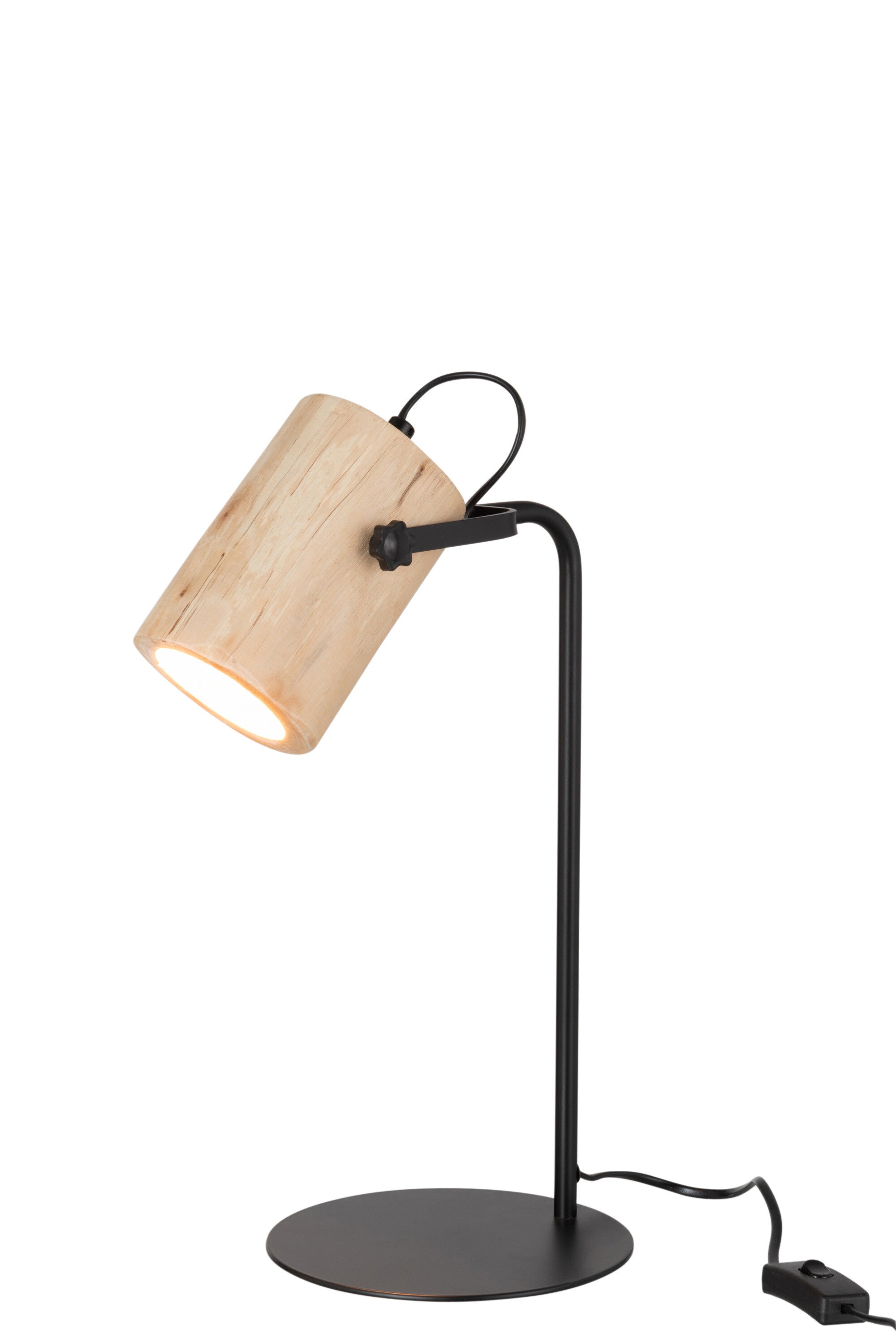 Bureaulamp Silas Berangan Hout Natuurlijk - J-LINE