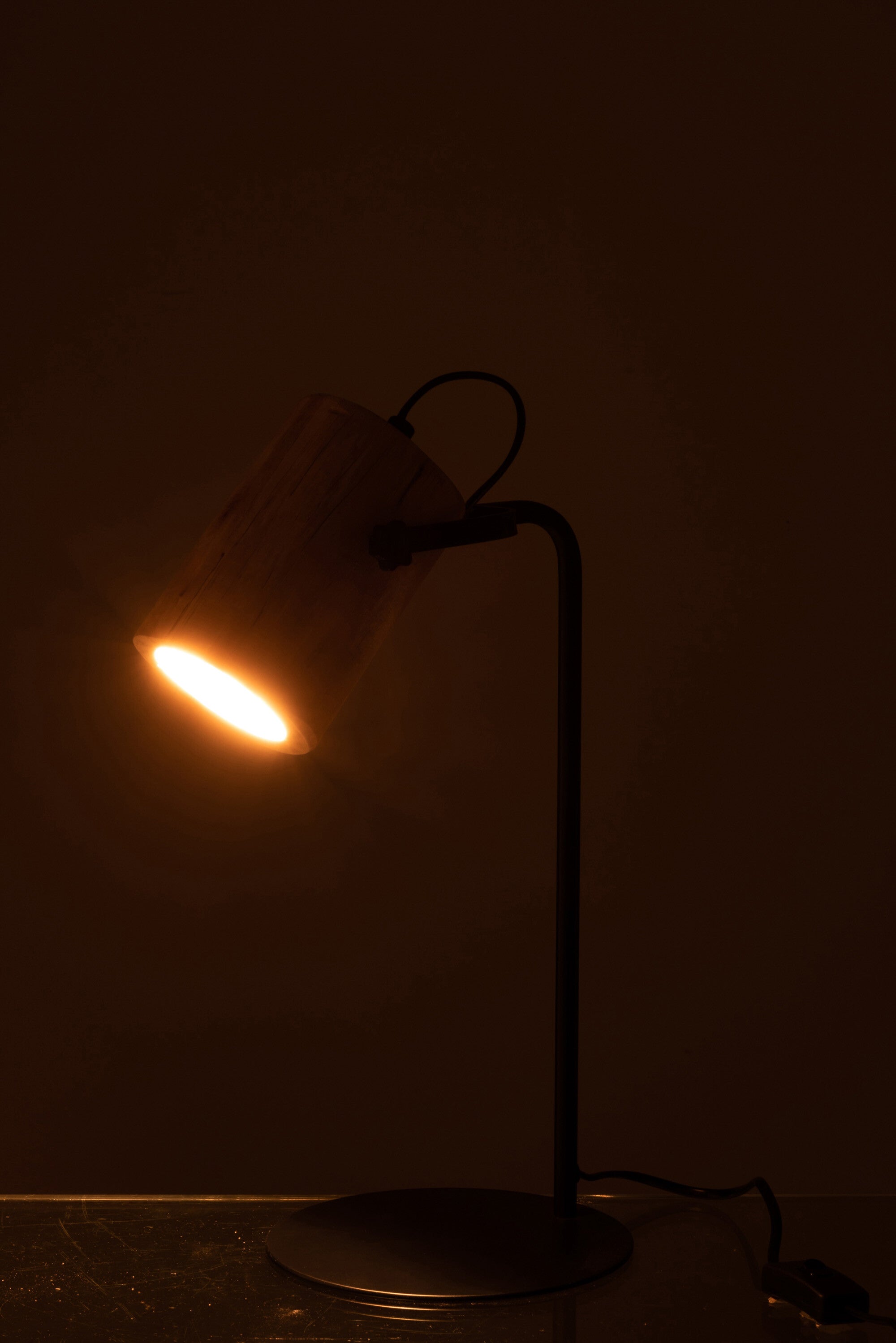 Bureaulamp Silas Berangan Hout Natuurlijk - J-LINE