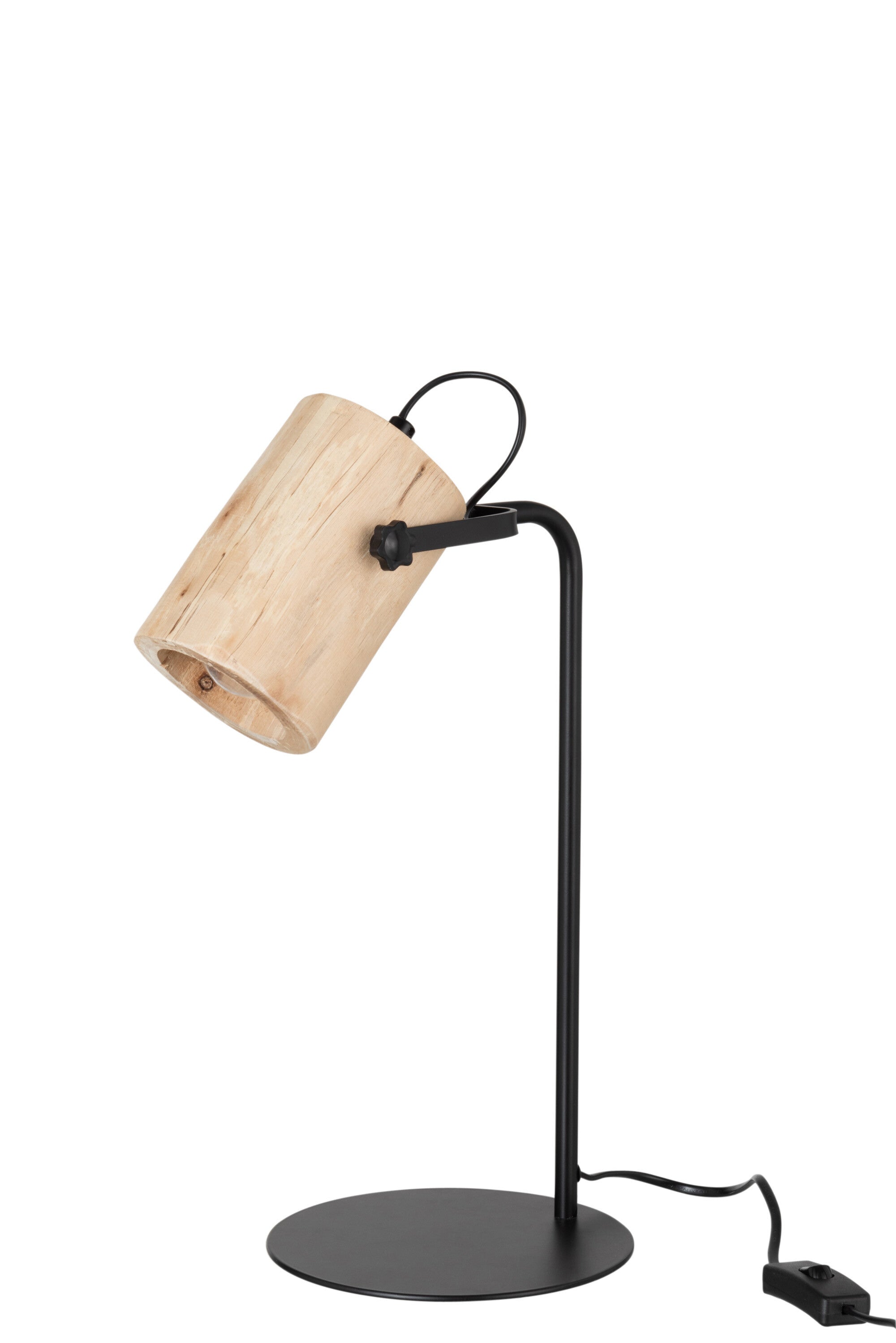 Bureaulamp Silas Berangan Hout Natuurlijk - J-LINE