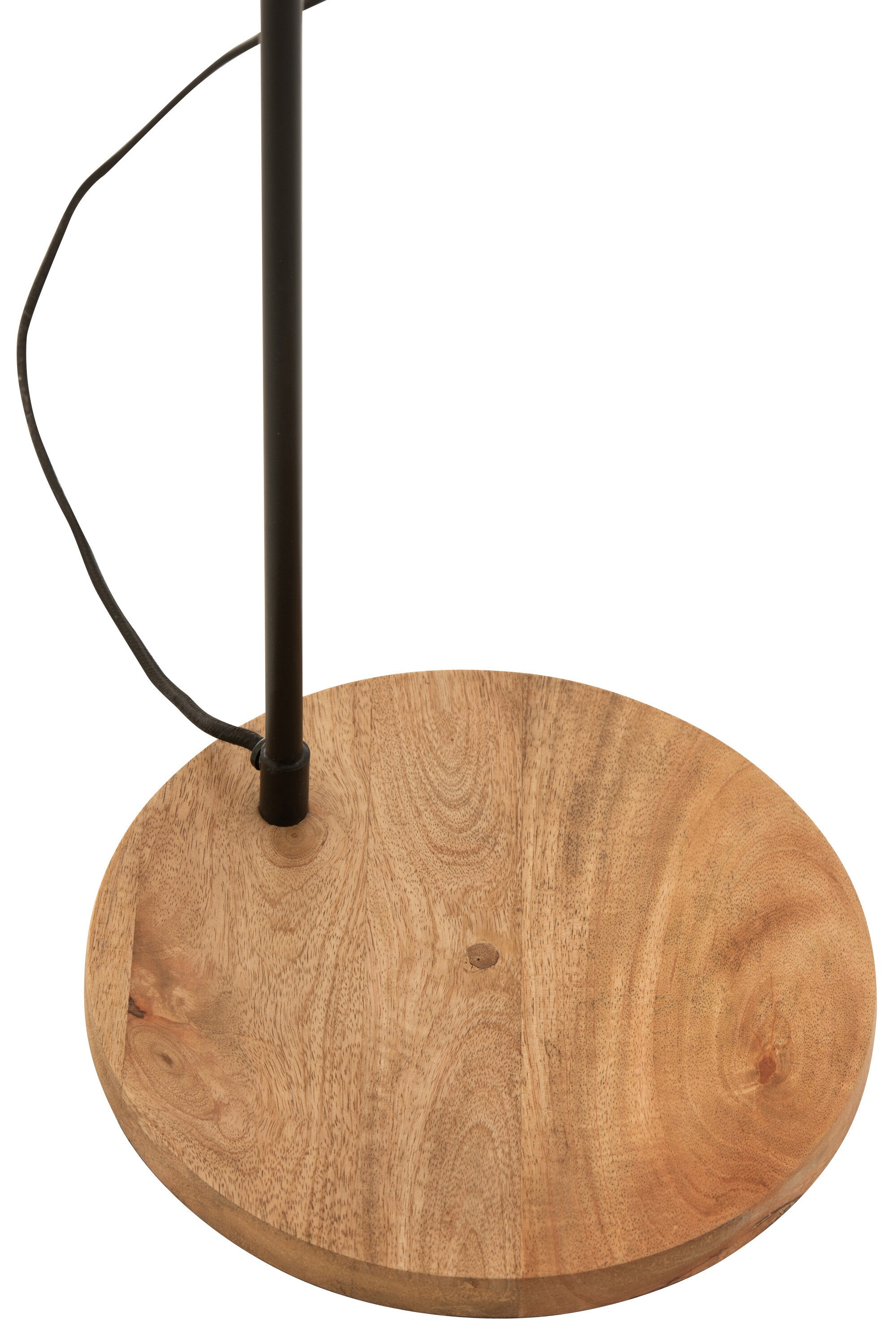 Lampadaire Evy Fer/Bois Noir/Naturel - J-LINE